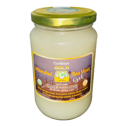 St Lucian Gold Sea Moss Gel | UK MADE | Fresh to Order | Organic | 100% Non GMO | Immune Support | Vegan | | Dr Sebi approved